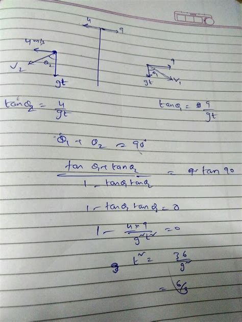 Two Particles Are Projected Horizontally From The Same Elevated