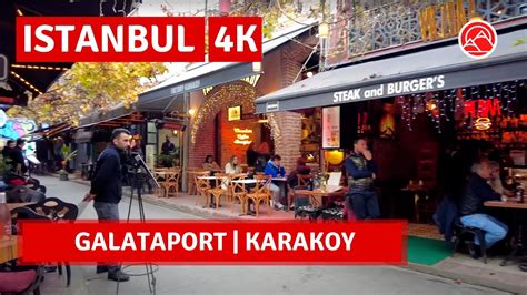 Galataport Karakoy Istanbul January Walking Tour K Uhd Fps