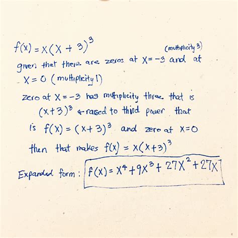 Solved Find A Polynomial Function Of Degree 4 With 3 As A Zero Of