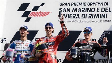 Hasil MotoGP San Marino 2022 Bagnaia Menang Lagi Calon Juara Dunia