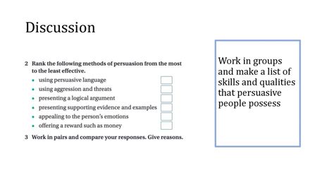 Persuasion Textbook Unit 9a Week 8 Lessons 3 презентация онлайн