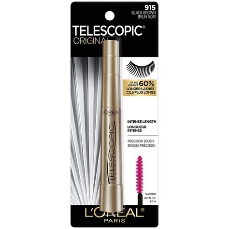 L Oréal Paris Telescopic Original Washable Intense Lengthening Mascara Black Brown Shop Makeup