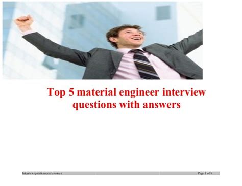 Top 5 Material Engineer Interview Questions With Answers