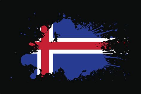 Iceland Flag With Grunge Effect Design 3361420 Vector Art at Vecteezy