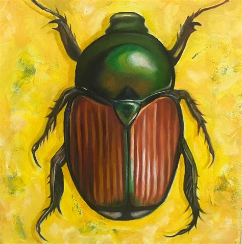 June Bug Beetle Insect Art - Etsy