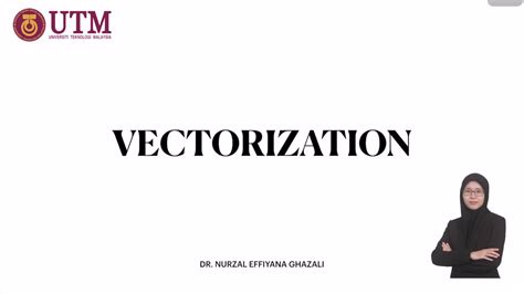 Vectorization - YouTube