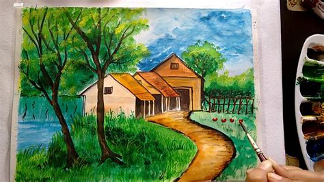 Watercolor Paintings Of Hut