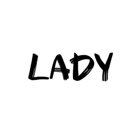 Lady Urbane Graffiti Tag Inschrift Premium Vektor