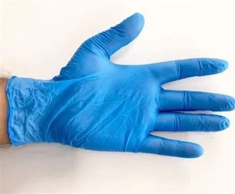 9 Inches Sky Blue Plain Rubber Examination Hand Gloves At Best Price In Lucknow Suysh Enterprises