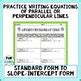 Writing Equations Of Parallel Perpendicular Lines Winter Themed