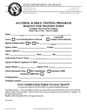 Drug Testing Request Form Fill And Sign Printable Template Online