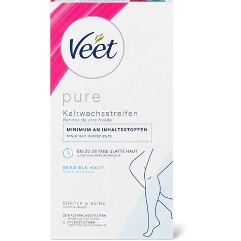 Veet Pure Wax Strips Body Legs Migros