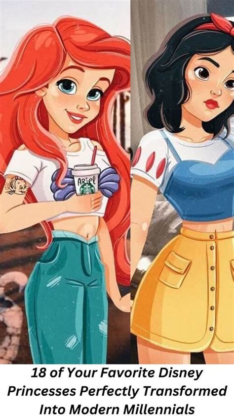 18 Of Your Favorite Disney Princesses Perfectly Transformed Into Modern