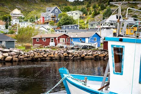 Petty Harbour Newfoundland Canada De Septiembre De Barco De