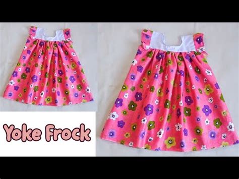 Yoke Baby Frock Cutting And Stitching Very Easy Summer Baby Frock