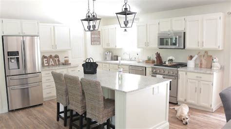 Kitchen Updates - White Farmhouse Kitchen - Leave a little sparkle wherever you go!