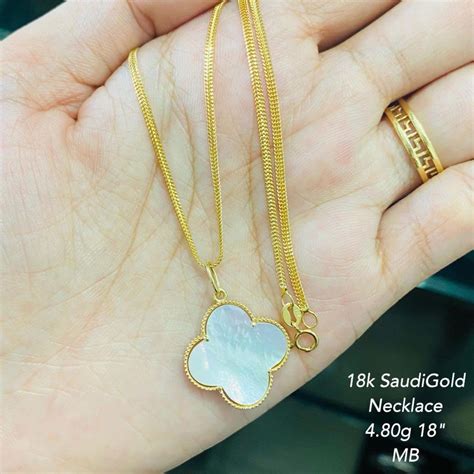 Saudi 18k Vca Ring Heart Pendant Women S Fashion Jewelry Organizers