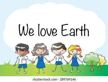 We Love Earth Stock Vector (Royalty Free) 289769144 | Shutterstock