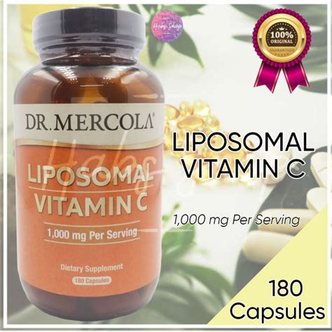 Dr Mercola Liposomal Vitamin C 1 000 Mg 180 Capsules Lazada PH