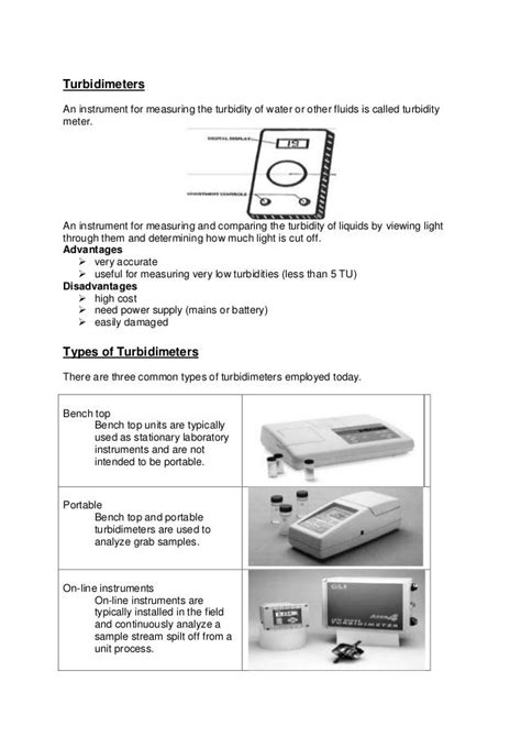 Turbidity measurement