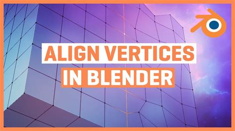 How To Align Vertices Blender Youtube