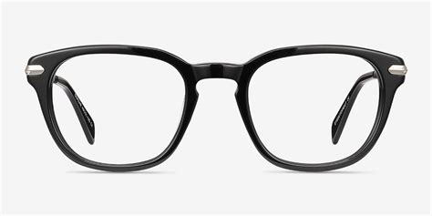 Quazar Rectangle Black Full Rim Eyeglasses Eyebuydirect