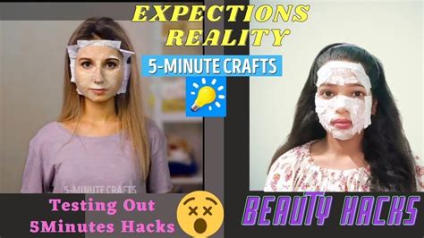 😱testing Out Viral Beauty Hacks By 5 Minutes Crafts Beauty Hacks In