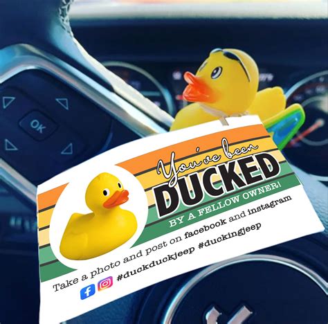 Youve Been Ducked Tags Instant Printable PDF Duck Duck Tags 4x4 Instant