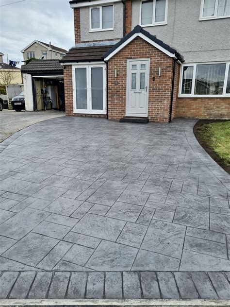 Imprinted Concrete Driveway In Bridgend 25 April 2024