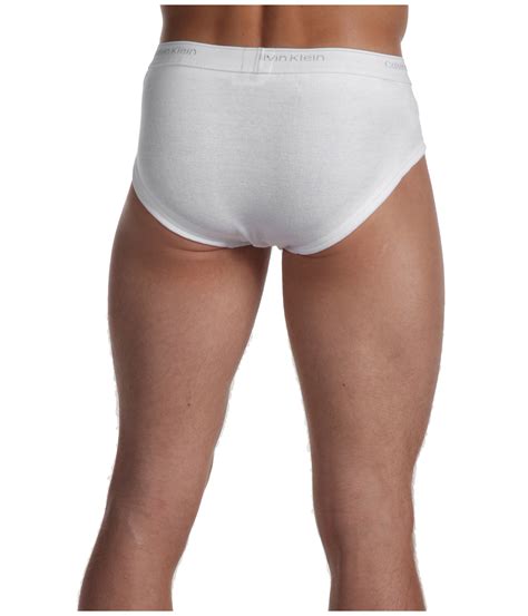 Calvin Klein Classic Low Rise Brief 3pack In White For Men Lyst