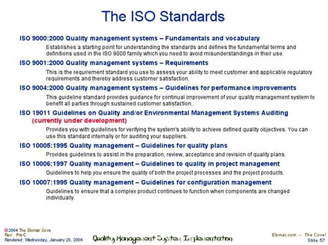 The Iso Standards