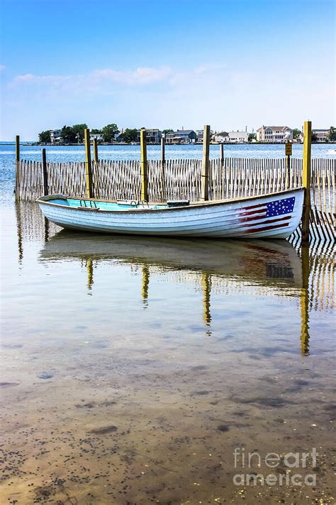 American Flag Rowboat Photograph By Colleen Kammerer Fine Art America