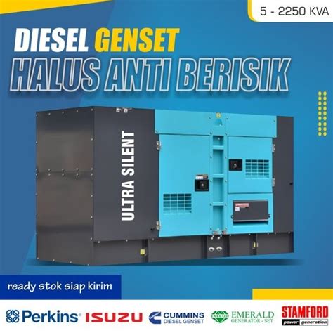 Jual Genset Silent Murah Kva Perkins Cummins Isuzu Emerald