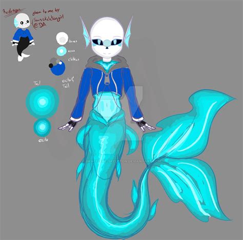 Mermaid Sans Sketch By Grace The Skeleton On Deviantart