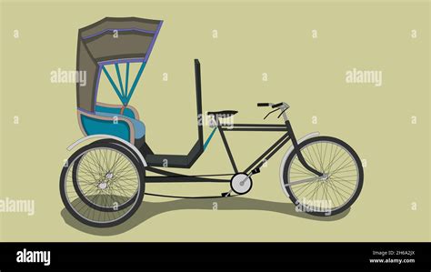 Cycle Rickshaw Vector Stock Vector Image & Art - Alamy