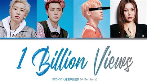 EXO SC 세훈 찬열 4 Members 1 Billion Views 10억뷰 feat MOON Color