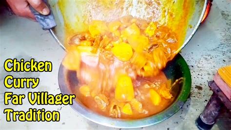 Chicken Curry Cooking In Village Chicken Recipe In Village Youtube