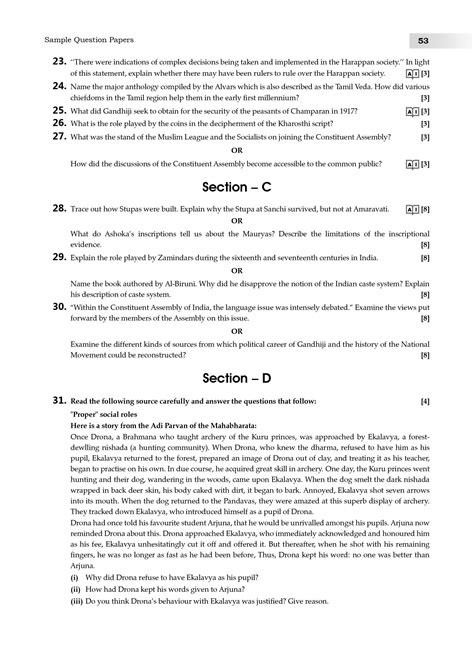 Cbse Class 12 History Sample Paper For Board Exam 2023 With Solutions Can You Score Full Marks