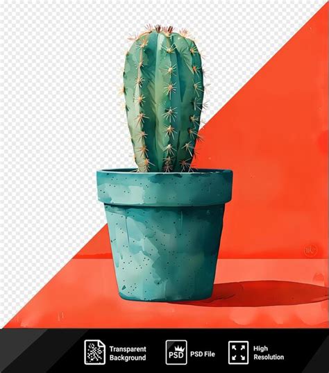 Premium PSD | Cactus drawing sketch of cactus in a pot watercolor ...