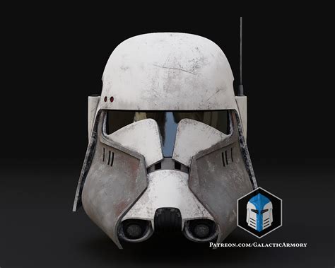 Commander Bacara Clone Trooper Helmet 3d Print Files Galactic Armory