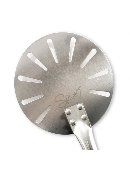 SPICE Palino Palettino Pizza Acciaio Inox Asolato Forato D 18cm