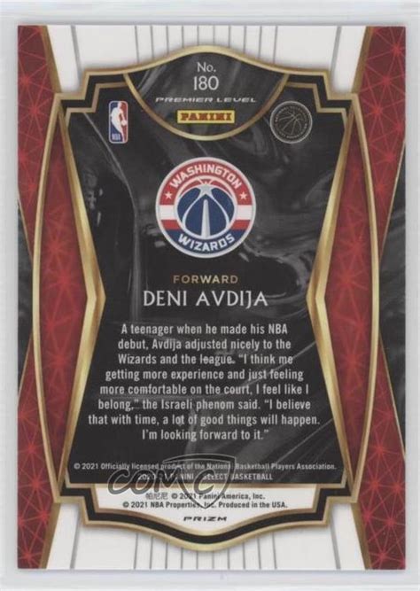 Panini Select Premier Level Silver Prizm Deni Avdija