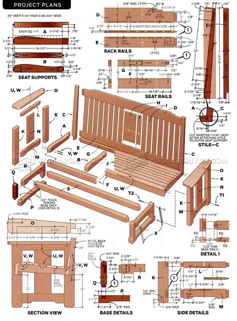 Porch Glider Plans • WoodArchivist