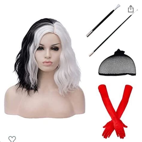 Hair Cying Lin Short Curly Bob Cruella Wig And Accessories Poshmark