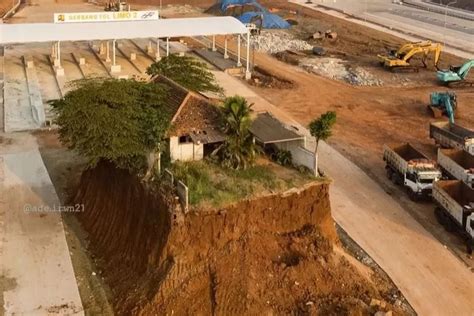 Viral Rumah Di Tengah Proyek Tol Cijago Depok Kini Dibongkar Dan Dapat