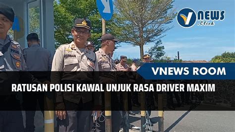 Ratusan Polisi Kawal Unjuk Rasa Driver Maxim Youtube