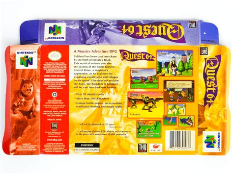 Quest 64 Box Nintendo 64 N64 Retromtl