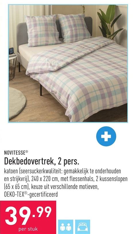 Novitesse Dekbedovertrek Pers Per Stuk Promotie Bij Aldi