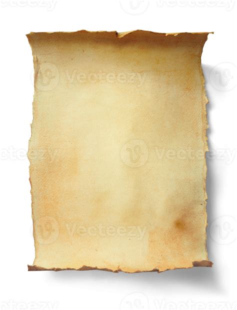 Medieval Old Parchment Scroll Png Isolated Paper Background With Real