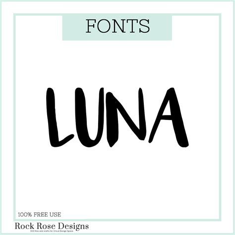 Luna – Font Rock Rose Designs – Rock Rose Designs